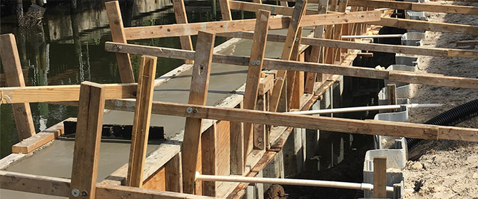 Seawall Construction - Trident H2O